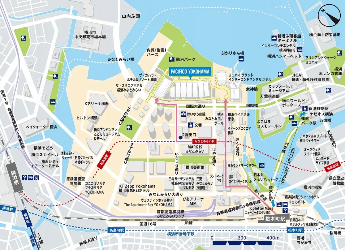パシフィコ横浜MAP